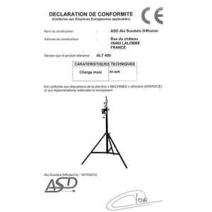 declaration conformite- alt 400C