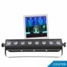 Barre LED Pixkolor RVB DMX 8x3W 45 cm