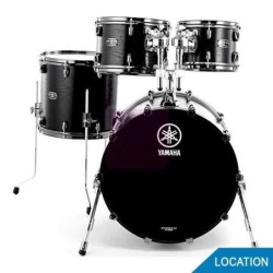 Batterie maple custom absolute noire YAMAHA sans cymbale