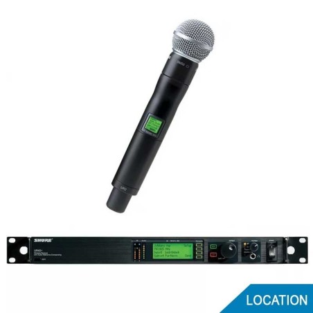 Ensemble HF main SM58 emetteur + recepteur série UR Shure