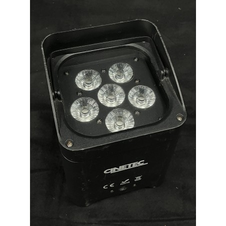 10 Projecteurs LED CINETEC 90 W RVBW sur batterie